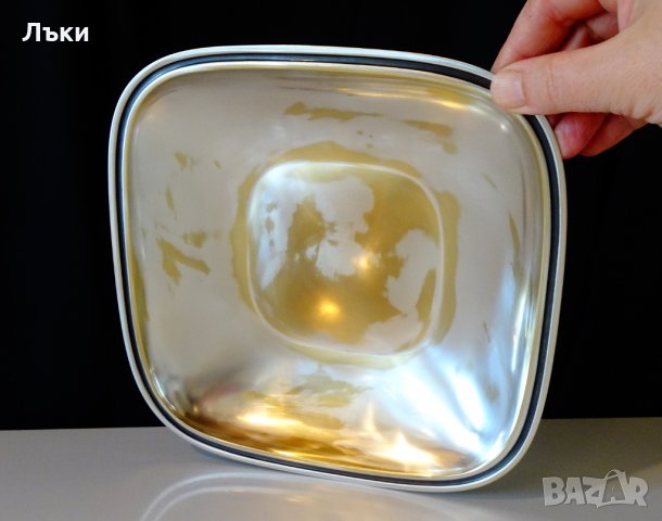 Посребрена бронзова фруктиера,салатиера,купа 24 см. , снимка 5 - Антикварни и старинни предмети - 28237051