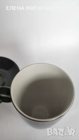 *Anna Burg* Германия два двойни сета-за кафе и за чай- в черно и бяло, снимка 6 - Чаши - 53181079
