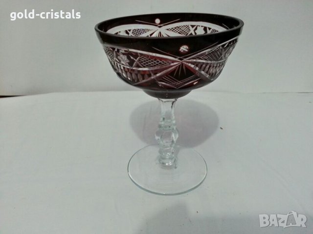 кристална чаша свещник 