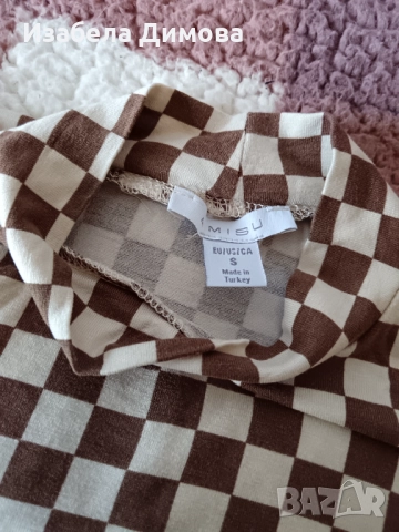 Дамска блуза тип поло, снимка 2 - Блузи с дълъг ръкав и пуловери - 51652664