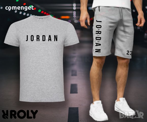 NEW 2023! Комплект от тениска и къси панталони AIR JORDAN - 2 ЦВЯТА!, снимка 2 - Спортни дрехи, екипи - 40394808