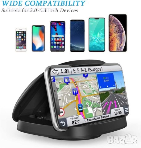 Уникална стойка за телефон за кола, въртящ се на 360°, със заден панел със сенник, снимка 7 - Селфи стикове, аксесоари - 43323398