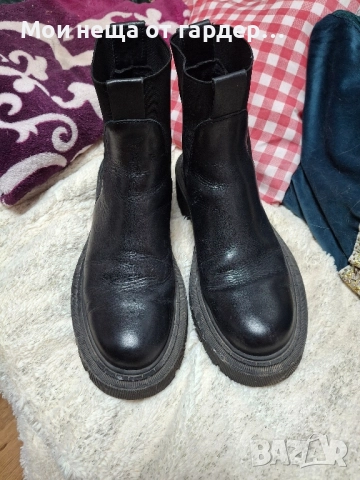 Боти стилни Zara, естественна кожа. р39. от 160лв, снимка 7 - Дамски боти - 51975636