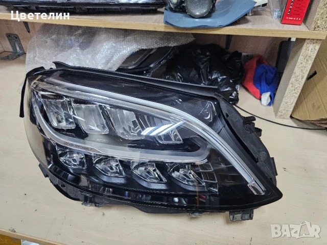 Десен фар Mercedes W205 LED desen far мерцедес ц лед 205, снимка 4 - Части - 51241808
