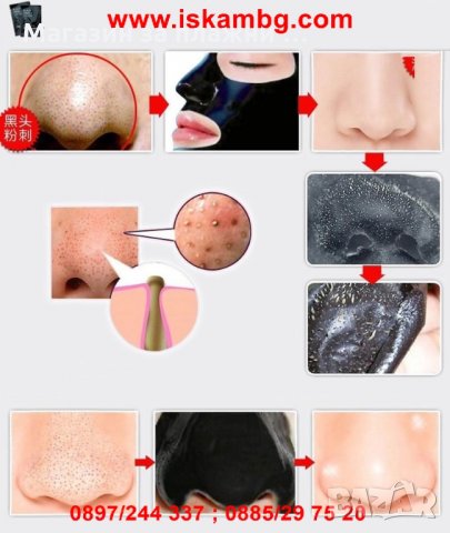 Черна маска за лице, снимка 4 - Други стоки за дома - 28344649