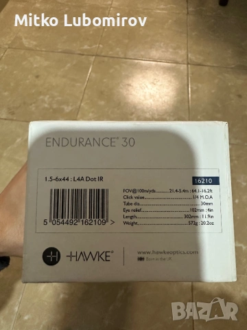 Оптика/Прицел Hawke Endurance 30 1.5-6x44 : L4A Dot Ir, снимка 8 - Оборудване и аксесоари за оръжия - 53213869