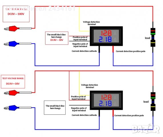 волтметър амперметър, снимка 13 - Аксесоари и консумативи - 29666800