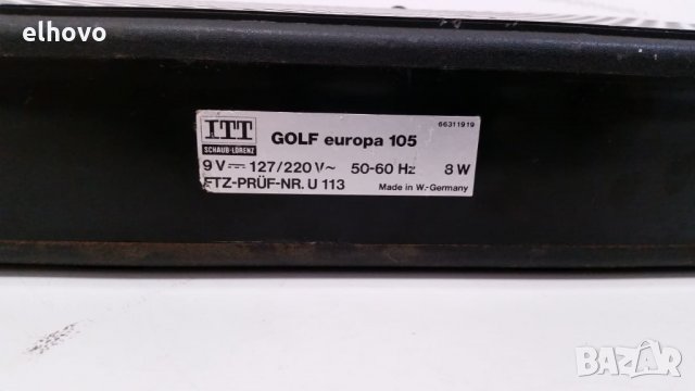 Радио ITT Golf europa 105 1, снимка 7 - Радиокасетофони, транзистори - 27200102