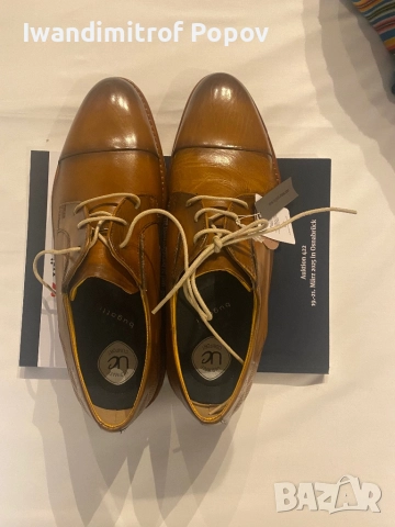 Нови италиански мъжки обувки 44 номер