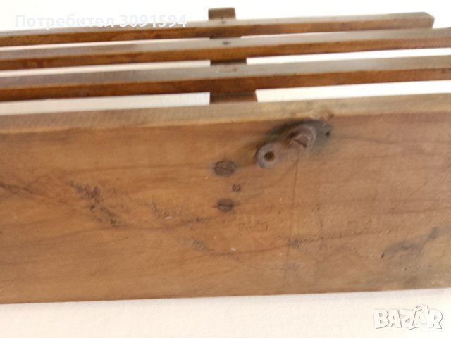 Стара Соц Дървена Закачалка., снимка 4 - Антикварни и старинни предмети - 43554615