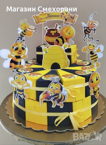 Картонена торта пчелички