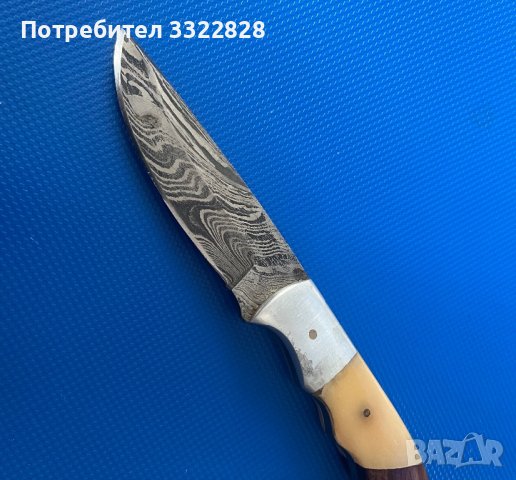 Нож от Дамаска стомана, снимка 4 - Ножове - 44014484