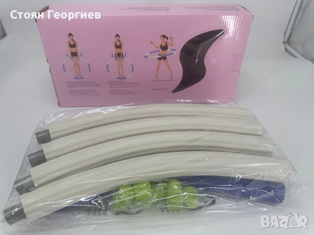 Фитнес обръч Hula Hoop TvvaaFog, Mасажен, Антицелулитен, 86 см , снимка 5 - Фитнес уреди - 52795449