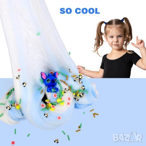 Комплект Cloud Slime, 5 бр. двуцветен слайм за деца, снимка 5 - Пластелини, моделини и пясъци - 43172422