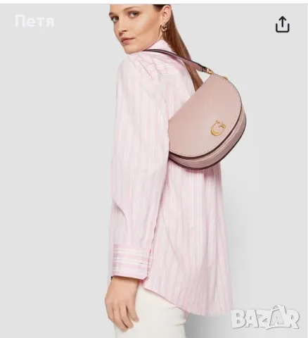 Розова чанта Guess, снимка 7 - Чанти - 48075171