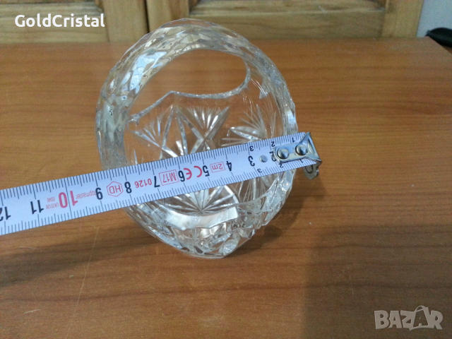 Кристална кошничка за бижута , снимка 3 - Антикварни и старинни предмети - 36382205