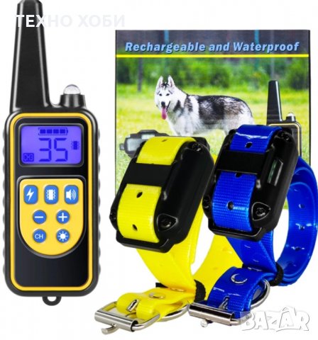 ЕЛЕКТРОНЕН НАШИЙНИК ( ЕЛЕКТРОННА КАИШКА) ЗА КУЧЕ,ДО 800 МЕТРА ОБХВАТ,ВОДОУДТОЙЧИВИ, снимка 4 - За кучета - 35309134
