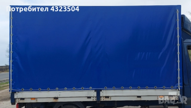 каросерия с нов бризент размери 4х2х2.20, снимка 2 - Части - 52540376