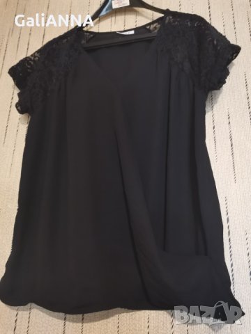 БЛУЗА ONLY С ДАНТЕЛА РАМЕНЕ РАЗМЕР  XL, снимка 6 - Туники - 33580310