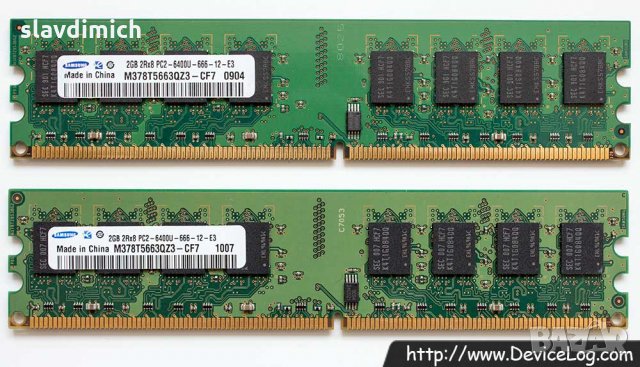Рам памет RAM Samsug  модел m378t5663qz3 2 GB DDR2 800 Mhz честота