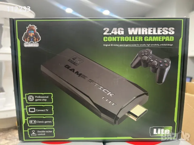 Безжична телевизионна ретро конзола GAME STICK, снимка 3 - Други игри и конзоли - 49418580