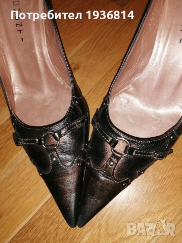 Обувки естествена кожа, снимка 3 - Дамски обувки на ток - 37922089