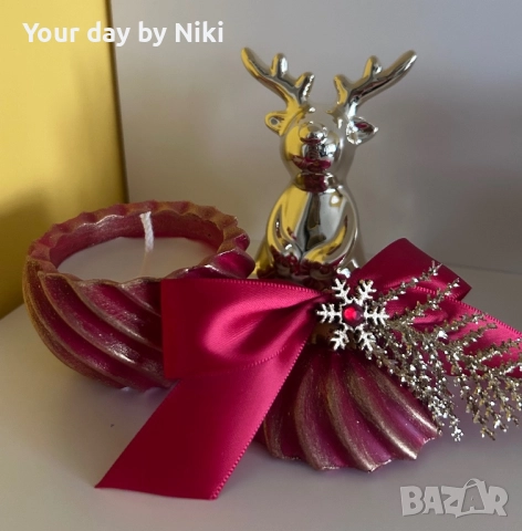 Коледна топка със свещичка, снимка 2 - Коледни подаръци - 52772483