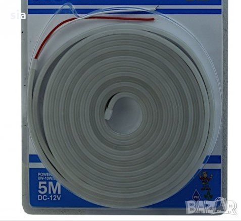 LED ЛЕНТА 12V, 5M, бял