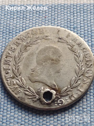 Сребърна монета 20 кройцера 1811г. Франц втори Виена Австрия 14957, снимка 2 - Нумизматика и бонистика - 42969154