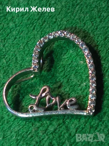 Love РОМАНТИЧЕН СЪРЦЕВИДЕН СКЪПОЦЕНЕН СРЕБЪРЕН МЕДАЛЬОН РОДИРАНО СРЕБРО 925 ФАСЕТИРАНИ ЦИРКОНИ 45533, снимка 13 - Колиета, медальони, синджири - 46265472