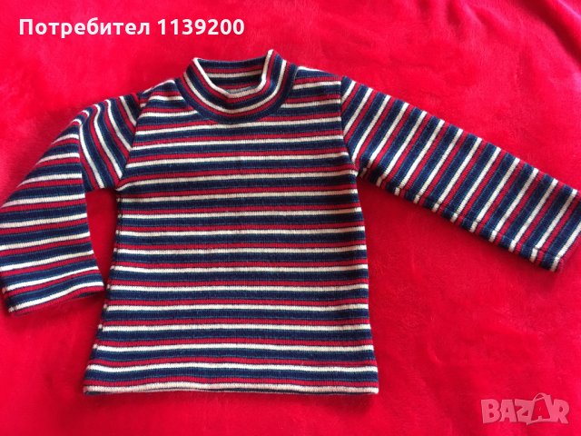 Дънки imps§elfs пуловер Natalys бебешки маркови висококачествени 80см, снимка 7 - Бебешки дънки - 27157271