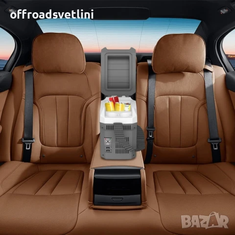 Електрическа хладилна кутия 8L за автомобил, каравна, кемпер, 12V 220V, снимка 7 - Аксесоари и консумативи - 50557124