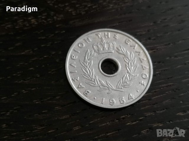 Монета - Гърция - 20 лепти | 1954г., снимка 2 - Нумизматика и бонистика - 27166735