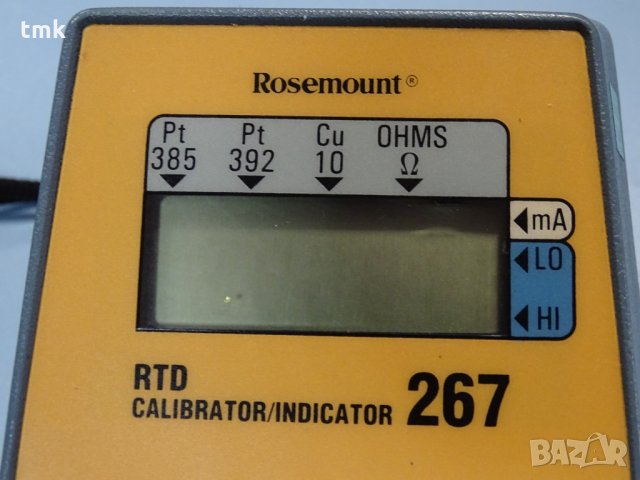 калибратор Rosemount calibrator RTD 267, снимка 3 - Резервни части за машини - 33340119
