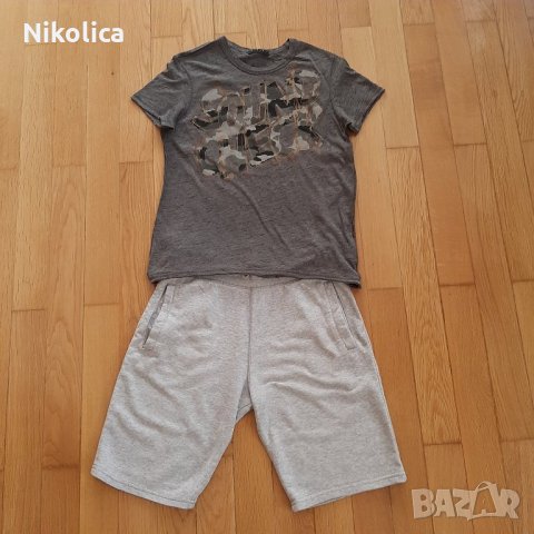 H&M,Sisley блузки,къс панталон и суитшърт за 12 г. момче, снимка 4 - Детски комплекти - 28132074