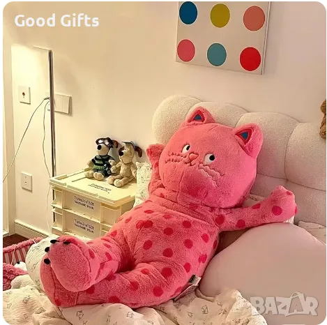 Голяма плюшена Котка, Голяма плюшена играчка Дълга Котка, 80см, снимка 6 - Плюшени играчки - 47311283