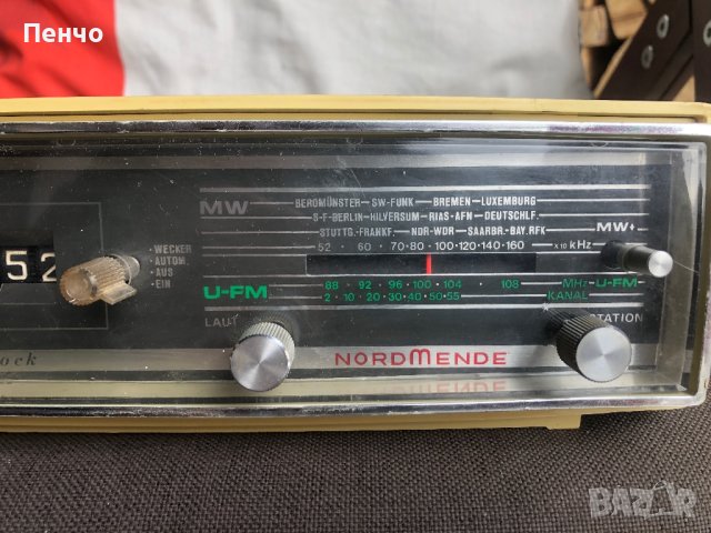 старо радио - дигитален часовник "NORDMENDE", снимка 5 - Антикварни и старинни предмети - 43773757