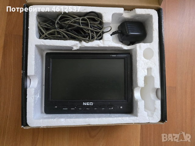 Преносим телевизор Нео за автомобили 7 инча, снимка 2 - Аксесоари и консумативи - 51943773