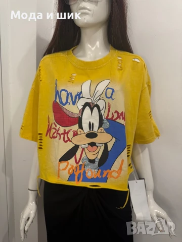 Тениска Кроп къса , снимка 4 - Тениски - 51134002