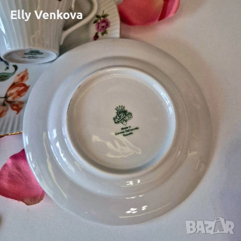 Винтидж порцеланов сервиз за чай или кафе Jlmenau, снимка 5 - Сервизи - 52888123