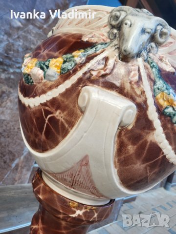 Италианска антикварна колона с кашпа , снимка 2 - Други - 38724213