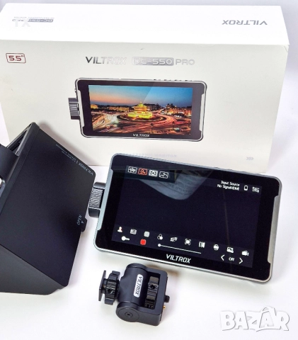 Монитор Viltrox - DC-550 Pro, 1920x1080 5.5", снимка 2 - Чанти, стативи, аксесоари - 52866630