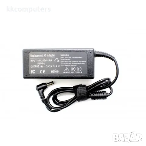 Зарядно за лаптоп (Laptop AC Adapter) Asus, Toshiba, Lenovo, Benq, Gateway - 19V / 3.42A / 65W - (5.