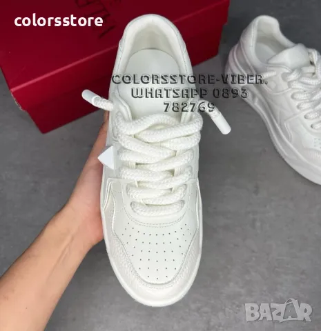 Дамски бели кецове Valentino-BR21U, снимка 2 - Кецове - 47401875