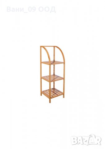 Бамбукова етажерка за баня с интересен дизайн