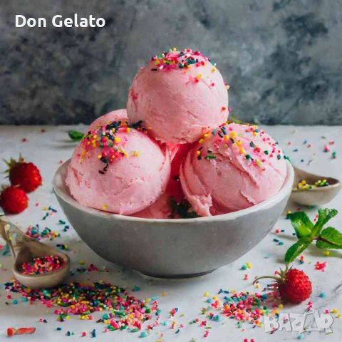 Суха смес за домашен сладолед Ягода (250г / 1 L Мляко), снимка 5 - Други - 37668164