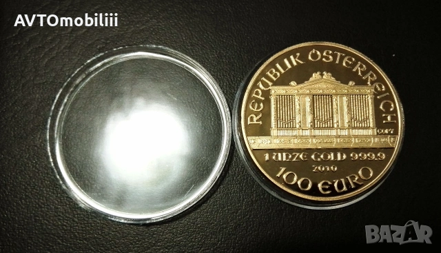 Голяма позлатена монета Виенска филхармония 