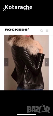 Кожено яке естествена кожа и косъм , снимка 6 - Якета - 52708396