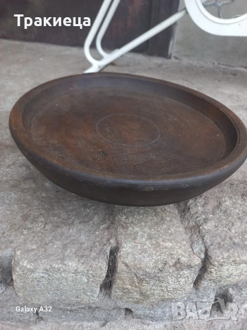 СТАРА ДЪРВЕНА МАСИЧКА СИНИЯ ПАРАЛИЯ