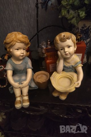 Статуетки свещници полистоун ръчна изработка , снимка 2 - Статуетки - 43766903